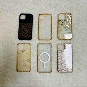 Stylish Gold and Black Phone Case Set